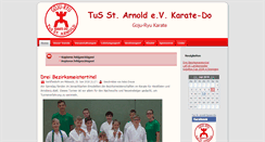 Desktop Screenshot of karate.st-arnold.org