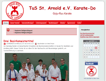 Tablet Screenshot of karate.st-arnold.org